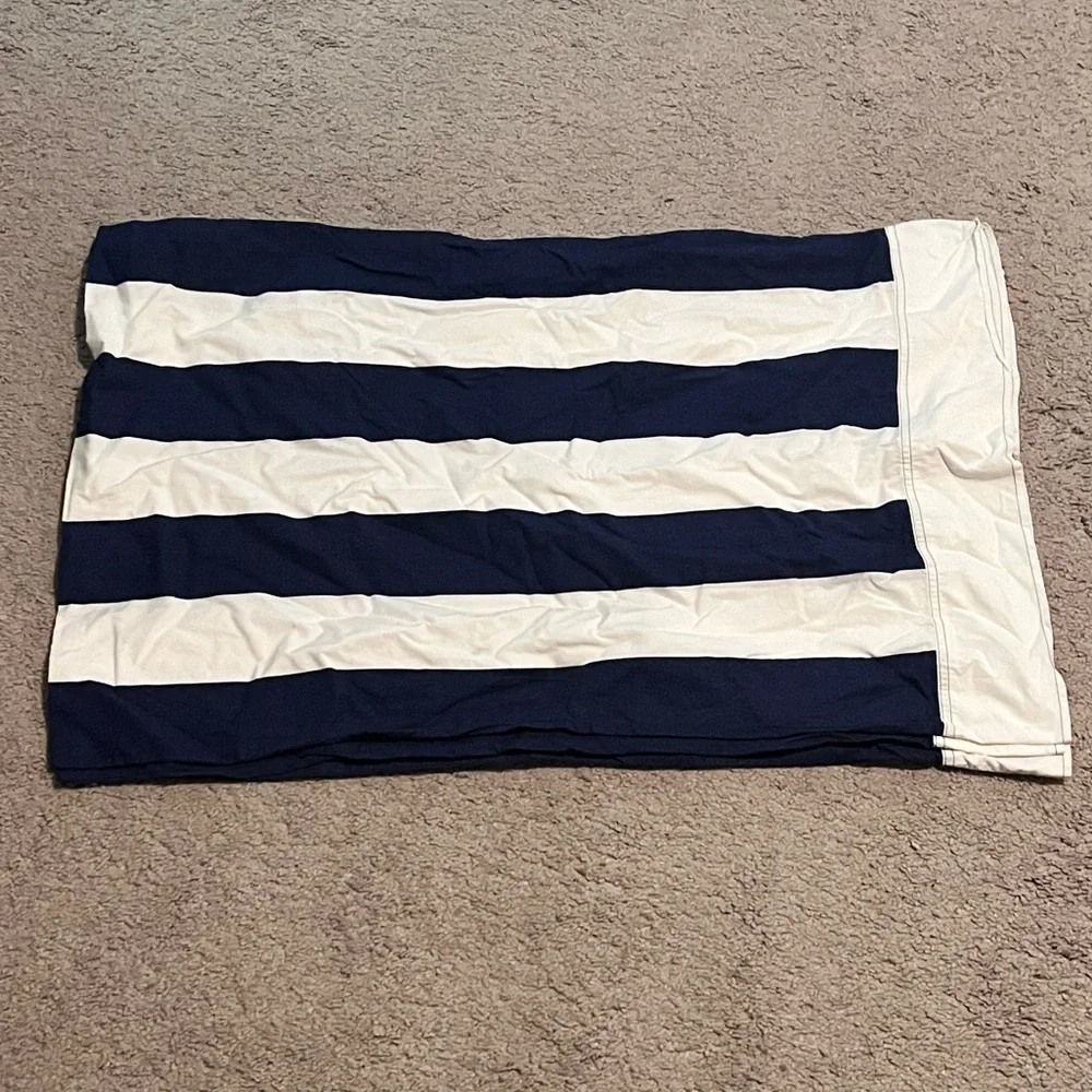 Ralph Lauren University Tate Stripe Standard Pillowcase Navy White Vintage X 4